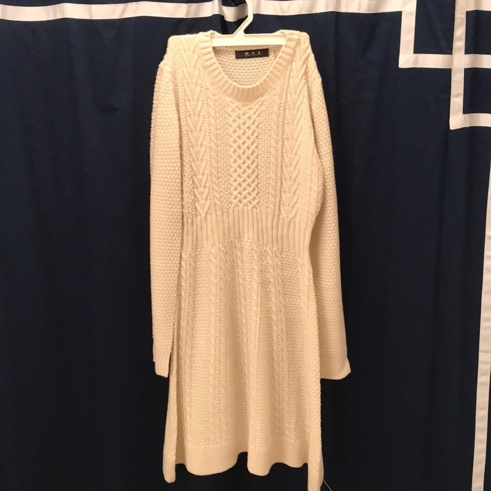 Red Dress Boutique Cream Sweater Dress